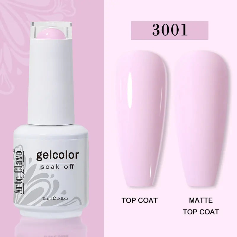 Arte Clavo Transparent Nude Pink Jelly Gel Nail Polish Semi Permanent