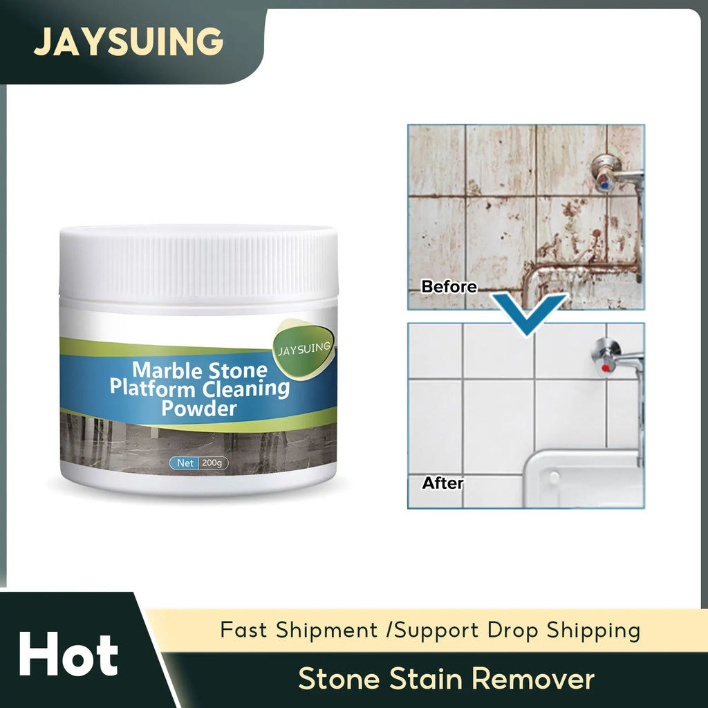 Stone Stain Remover Tile Stubborn Oil Stain Cleaning Bathroom Mold Removal Decontamination Polishing Powder Ceramic Tile Cleaner Qme