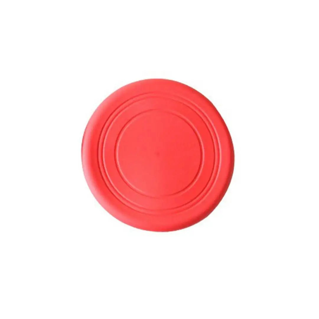 A 6 Colors Silicone Flying Saucer Funny Dog Cat Toy Dog Game Flying Discs Resistant Chew Puppy Training Interactive Pet Supplies Qme red 18cm