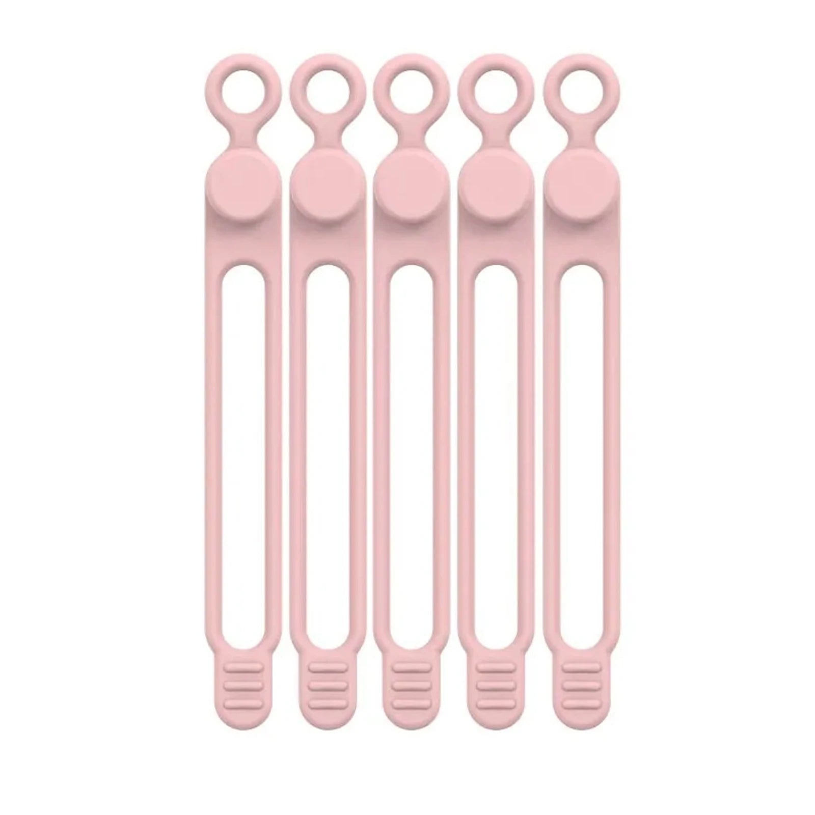 25pcs Silicone Cable Tie, Cable Organizer, Cable Straps, Reusable Cord Tie, Travel Cable Organizer, Cute Elastic Tie, Wire Tie Qme