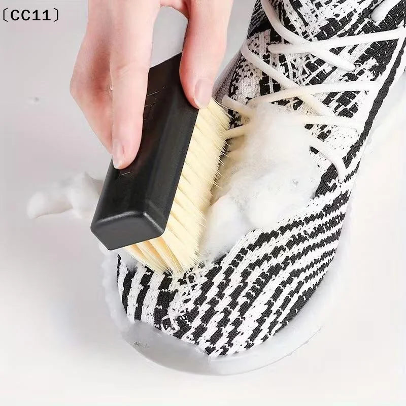 1 Pair Nylon Shoe Brushes Soft Hard Bristles Suitable Deep Cleaning Qme Default Title