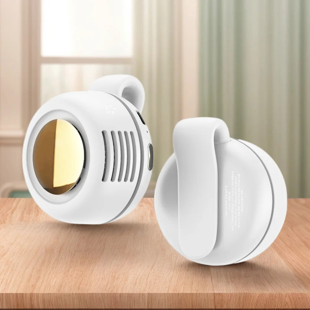 Mini Waist Fan with 3 Speeds Portable Fan Rechargeable Battery Personal Body Fan for Outdoor Work Hiking Travel Qme