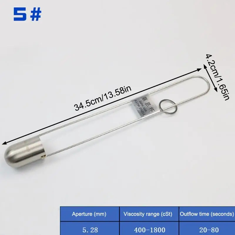 Multi-specification Cup Viscosity Cup Stainless Steel Precise Ink Viscosity Cup Viscometer Flow Cup Qme A2