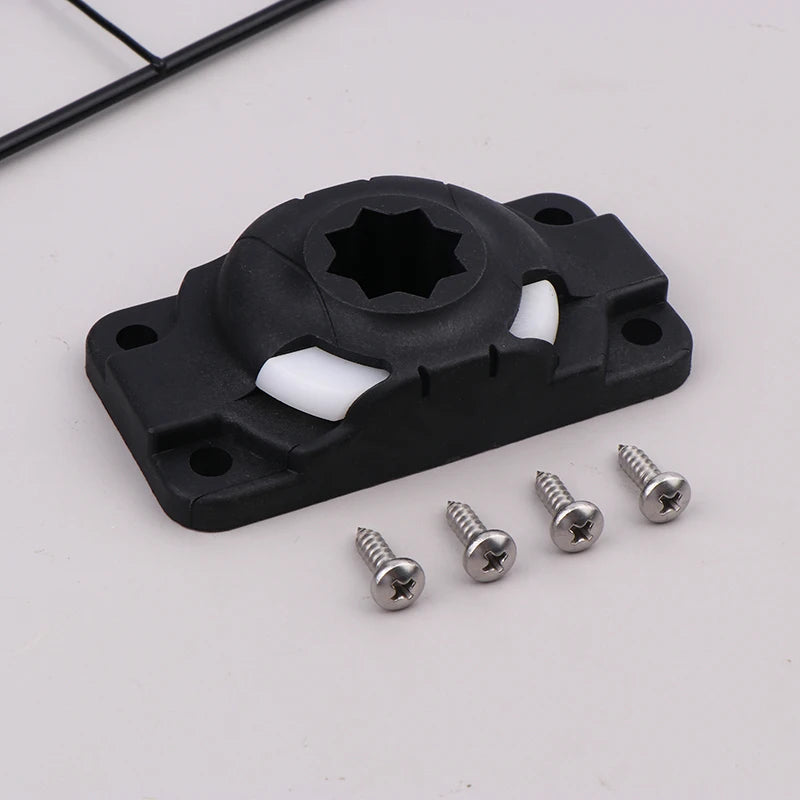 Inflatable Kayak Rod Holder 4 Screws Navigation Mount Base Boat Canoe Qme