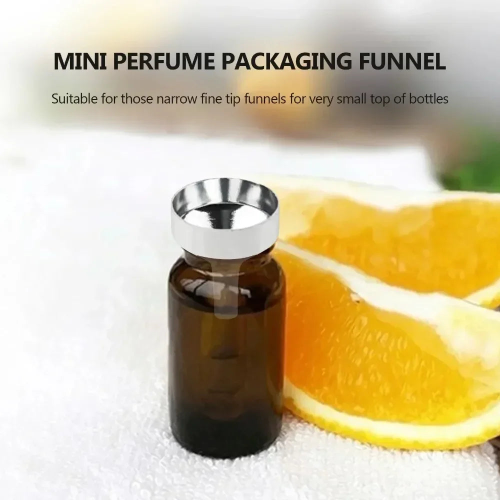 Mini Small Funnel Aluminum Alloy Perfume Dispenser Liquid Dispensing Qme