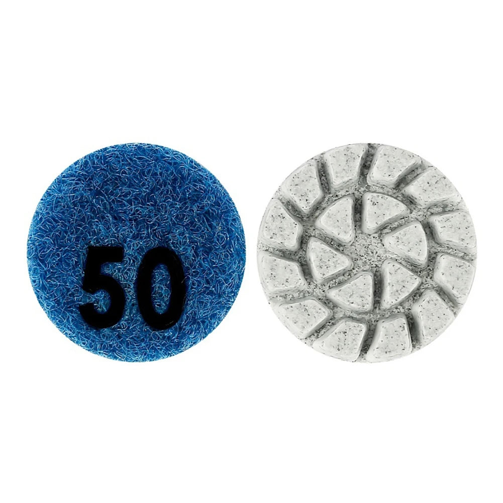 1pcs 1 Inch Polishing Pad Wet Dry Buffer Grinding Disc For Marble Granite Concrete Power Tools Accessories Qme 50 Grit