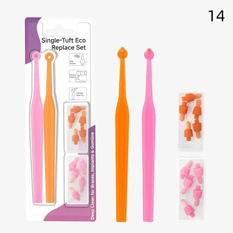 Interdental Brush Single-beam Soft Teeth Replacement Head Cleaning Qme 14