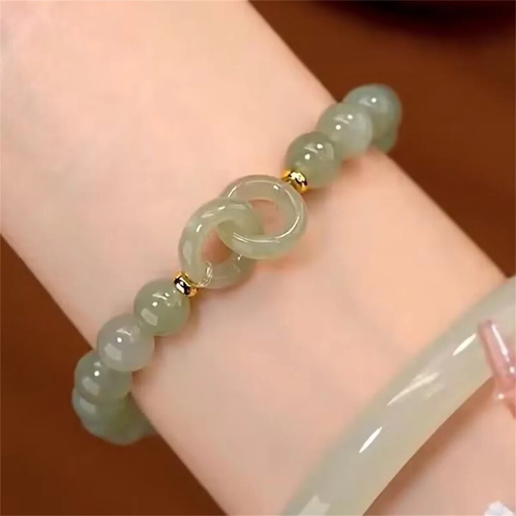 Cute Design Star Chain Tassel Bracelet for Women Fantasy Blue Crystal Beads Elastic Rope Bracelet Best Friend Jewelry Gifts Qme