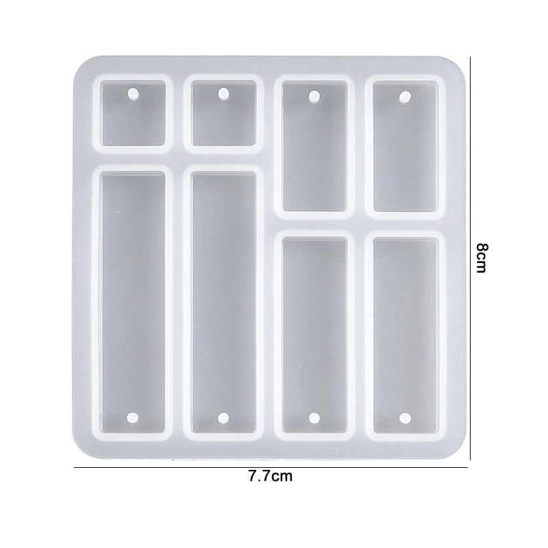 Earring Resin Silicone Molds Pendant Molds Epoxy Resin Molds DIY Craft for DIY Women Earrings, Pendants, Rings, Jewelry Making Qme 6