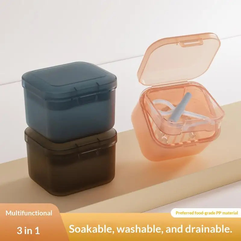 Invisible Braces Protective Storage Case Easy Snap Closure Safety Qme