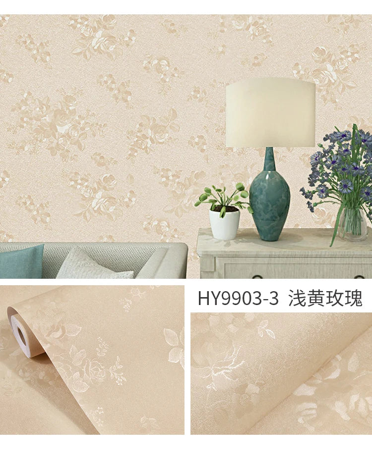 3D DIY Solid Vinyl Self-adhesive Wallpaper Walls Rolls Contact Paper Qme huang meigui 10mx45cm