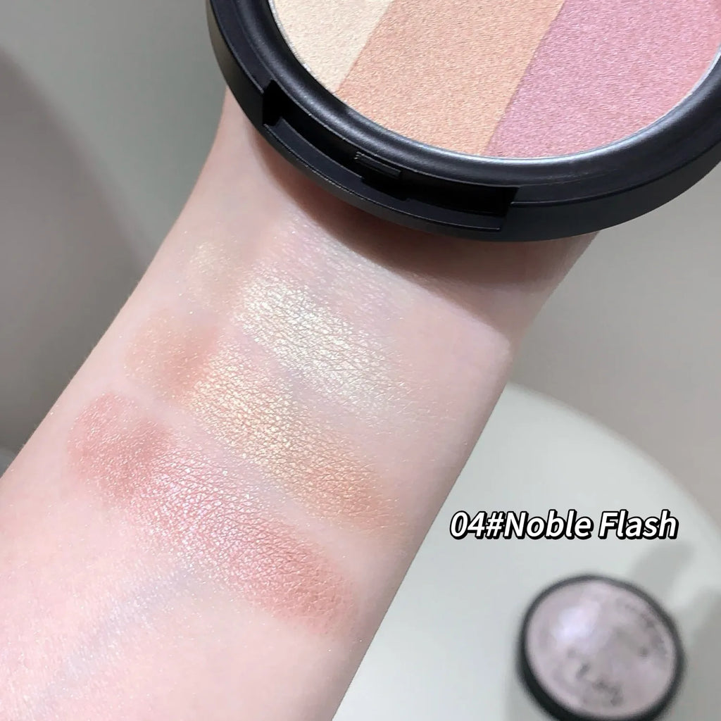SHAQINUO Three-color Blush Matte Pearlescent Contouring Long-lasting Qme N1003-04