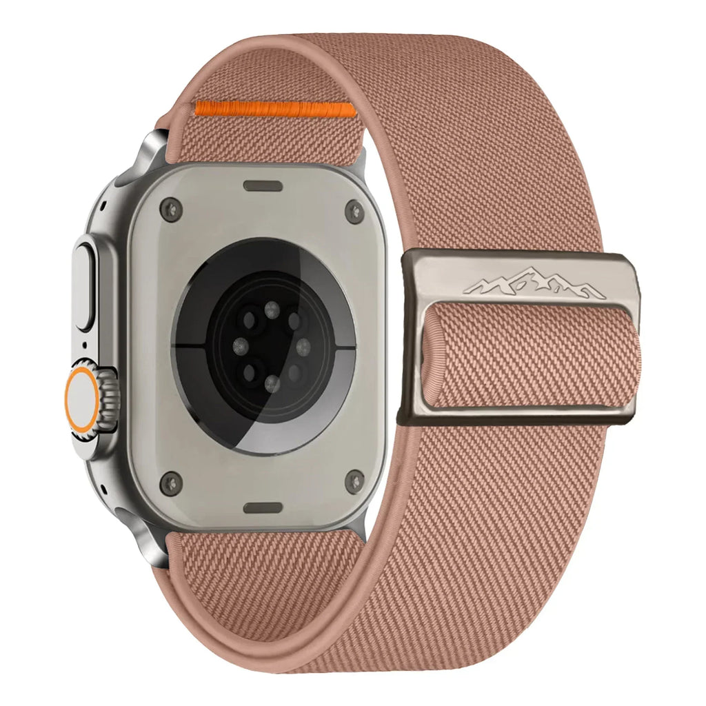 Nylon Strap for Apple Watch Band IWatch Series 9 8 7 SE Ultra 2 Bracelet 44mm 45mm 49mm 40mm 41mm Correa Watchband Accessories Qme Pink 42mm 44mm 45mm 49mm