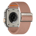 Nylon Strap for Apple Watch Band IWatch Series 9 8 7 SE Ultra 2 Bracelet 44mm 45mm 49mm 40mm 41mm Correa Watchband Accessories Qme Pink 42mm 44mm 45mm 49mm