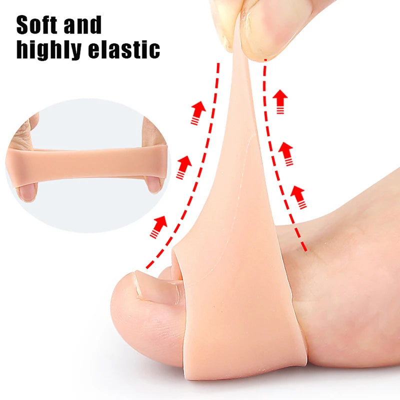 Gel Toe Separator Finger Protector Silicone Cushion Tubes Sleeves Qme