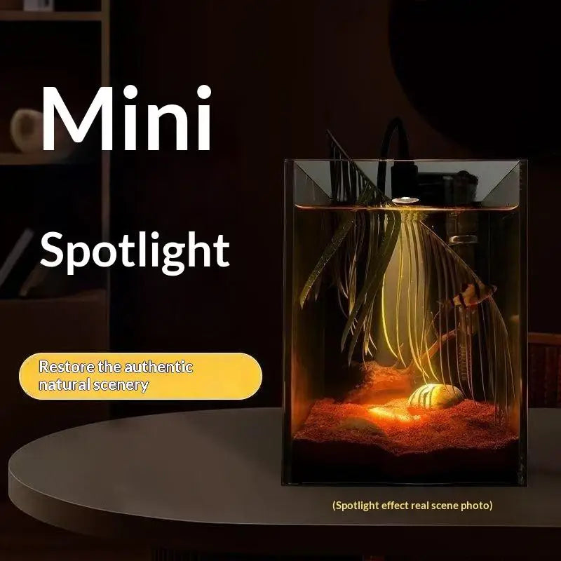 Aquascape Decor Focus Lighting Zoomable LED Fish Tank Lamp 3W South Qme