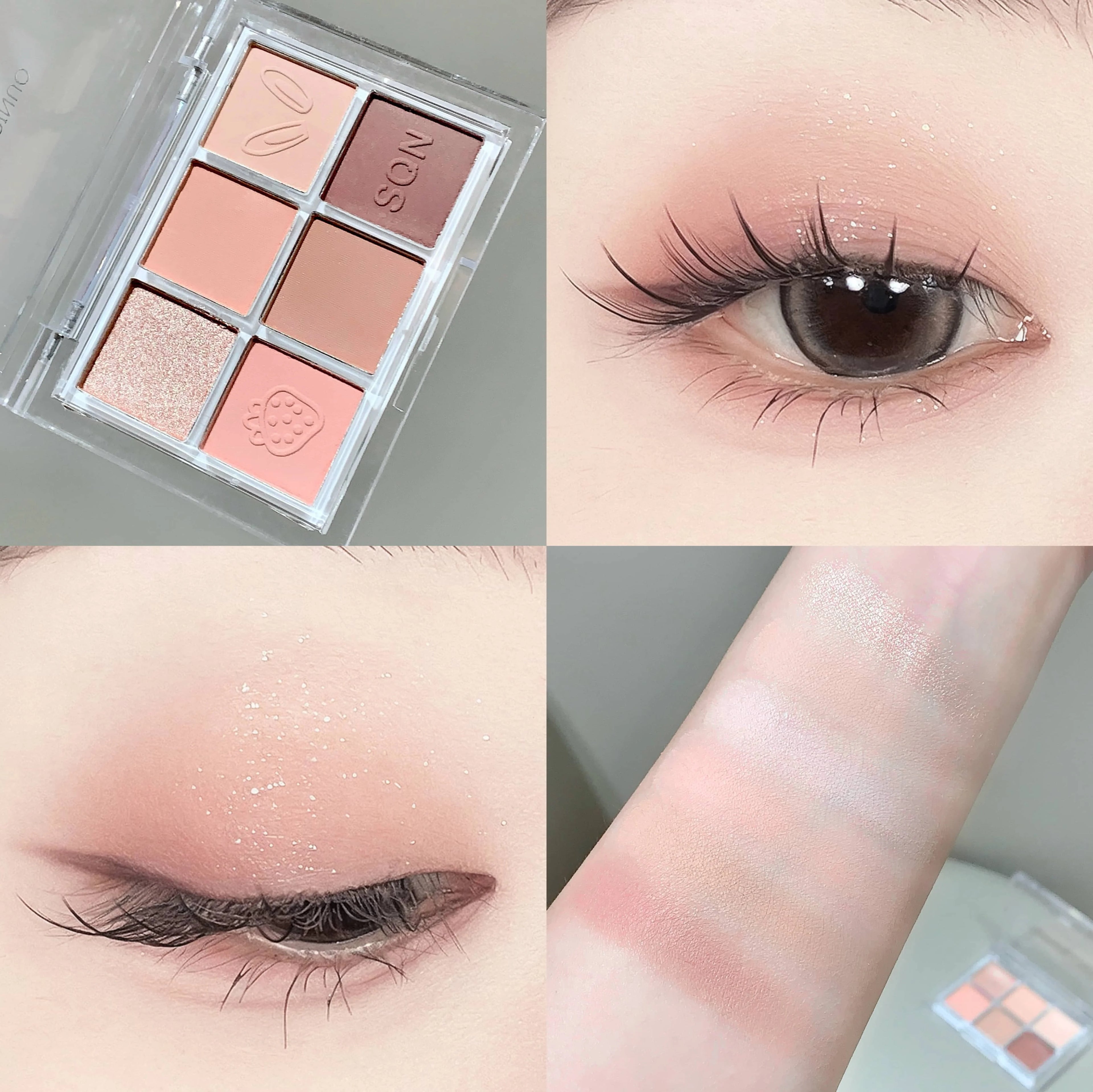 SHAQINUO Six-color Eyeshadow Palette Matte Earth Colors Brightening Qme N1006-2