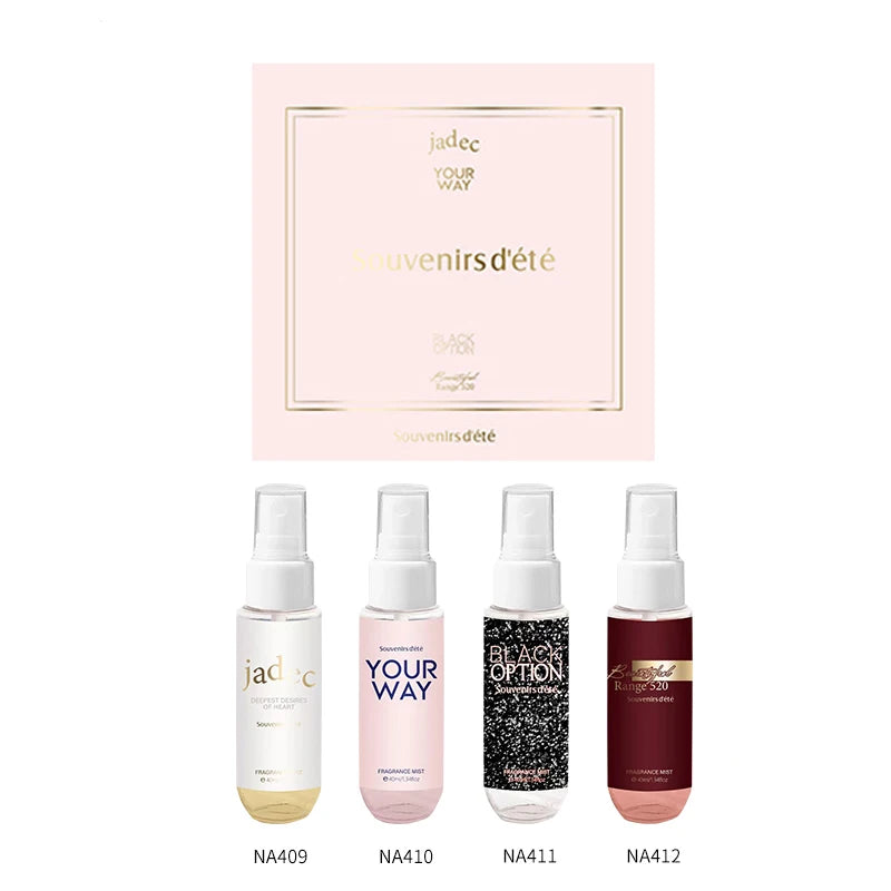 Pink Women's Body Perfume Fresh Floral Fragrance Spray Lasting Qme 4pcs