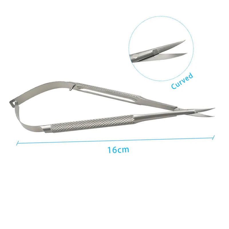 Ophthalmic Corneal Scissors Castroviejo Micro Stainless Steel Qme