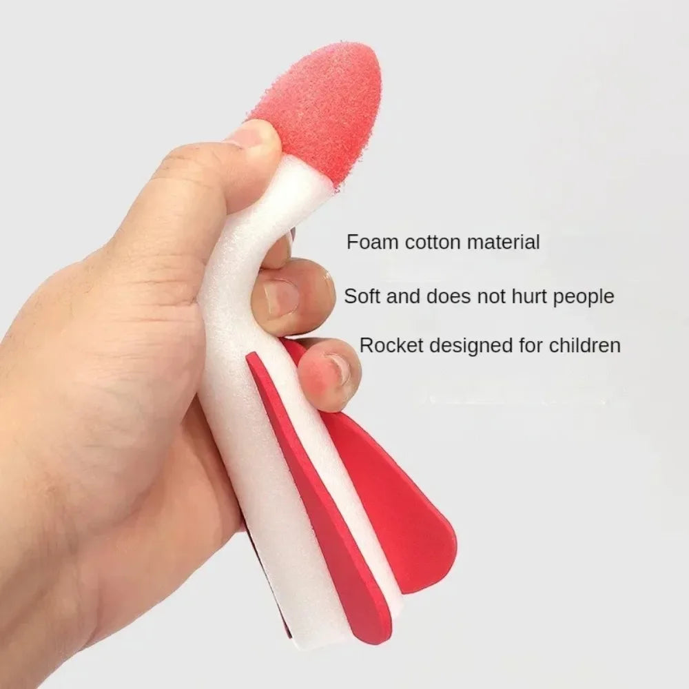 Kids Air Rocket Foot Pump Launcher Toys Sport Game Jump Stomp Outdoor Qme