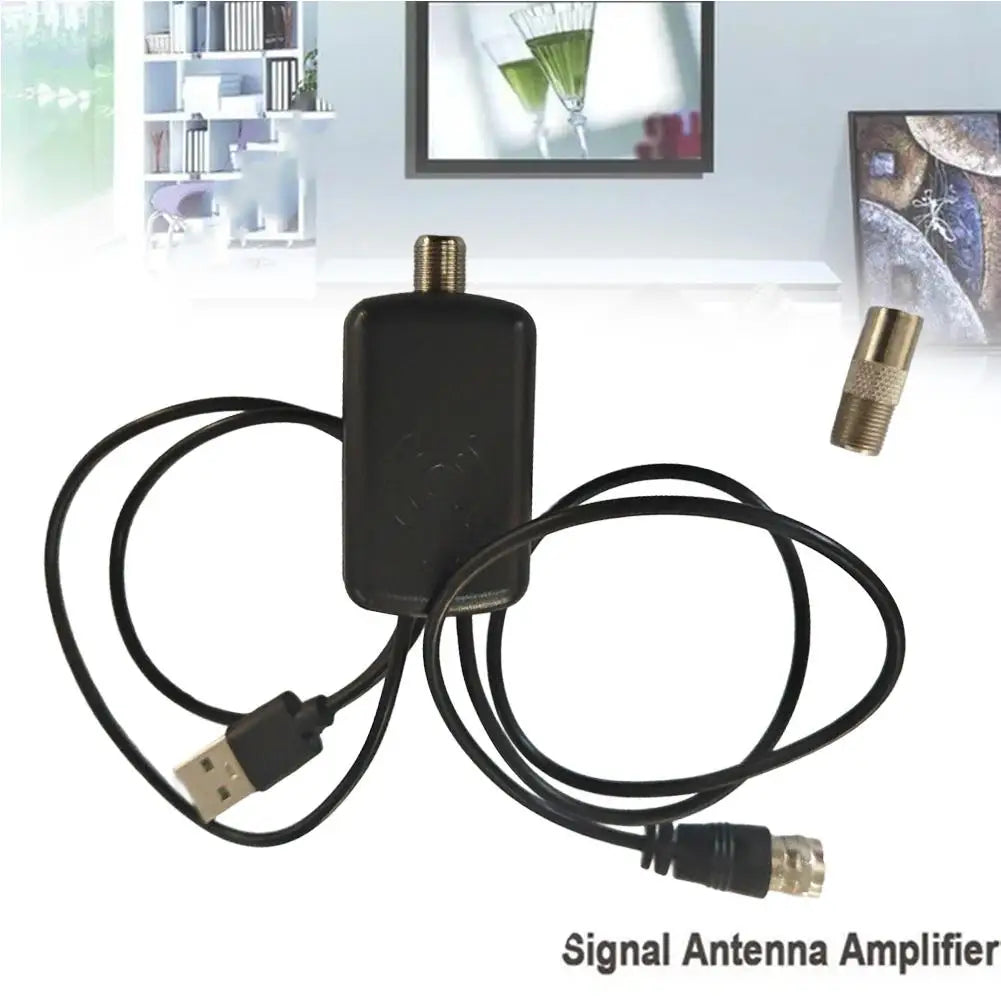 Digital TV Antenna Amplifier Signal Enhancer 4K UHD High-definition TV Antenna Signal Receiver TV Antenna Signal Enhancer Qme