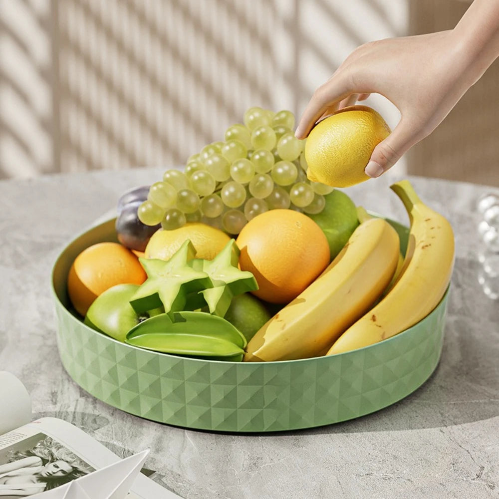 1/3Pcs 360 Degree Rotatable Storage Tray Round Non-slip Spice Rack Household Organizer for Kitchen Seasoning Cosmetics Qme