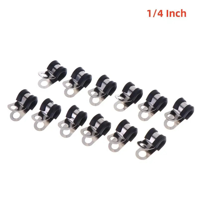 1 4 5 16 3 8 2 Brake Gas Line Pipe Fixing Clamp Cramp Metal R Clips Qme A1