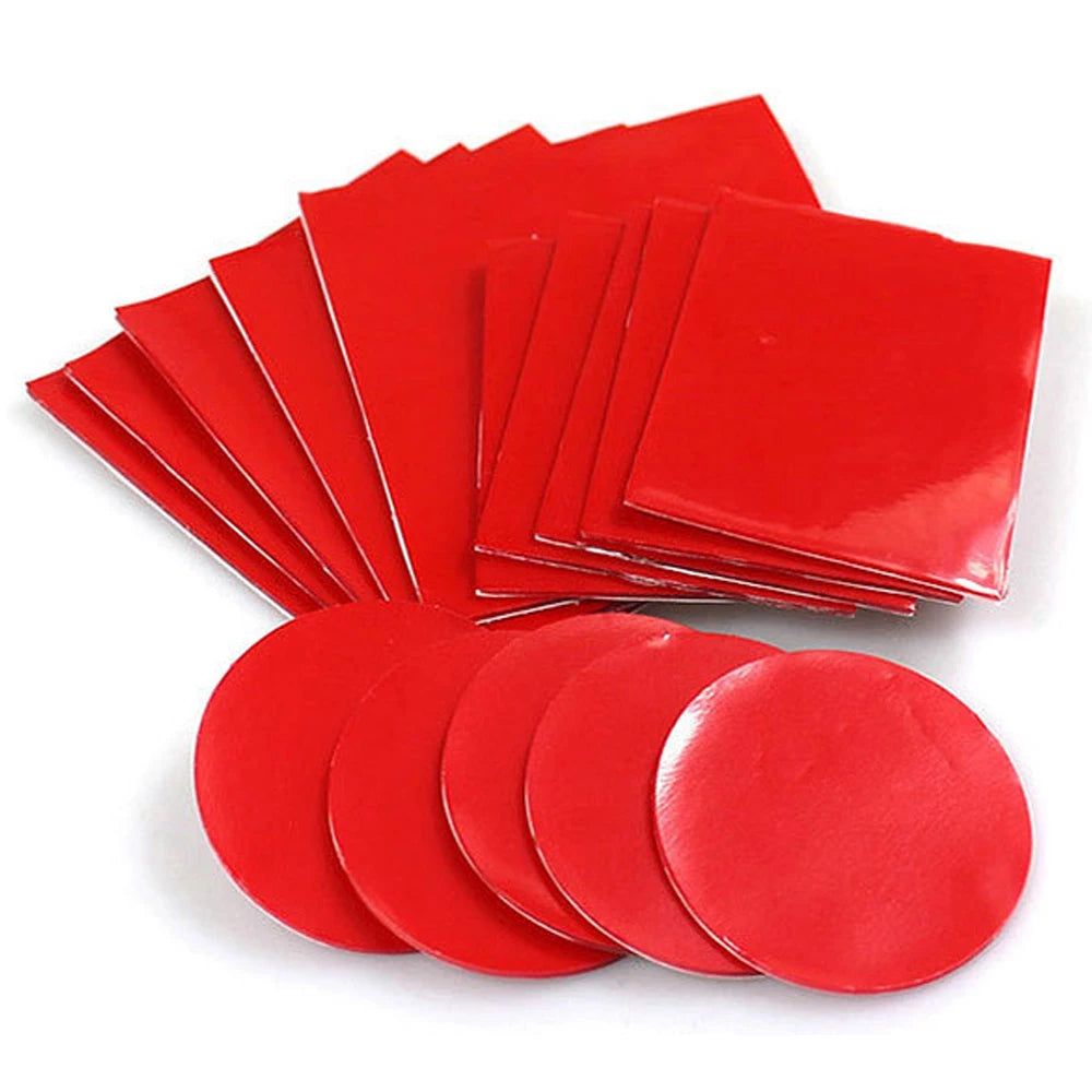 10-100pcs Double Sided Self Adhesive Tape Transparent Acrylic Square Round Strong Pad Heavy Duty Mounting Tape Multiple Size Qme