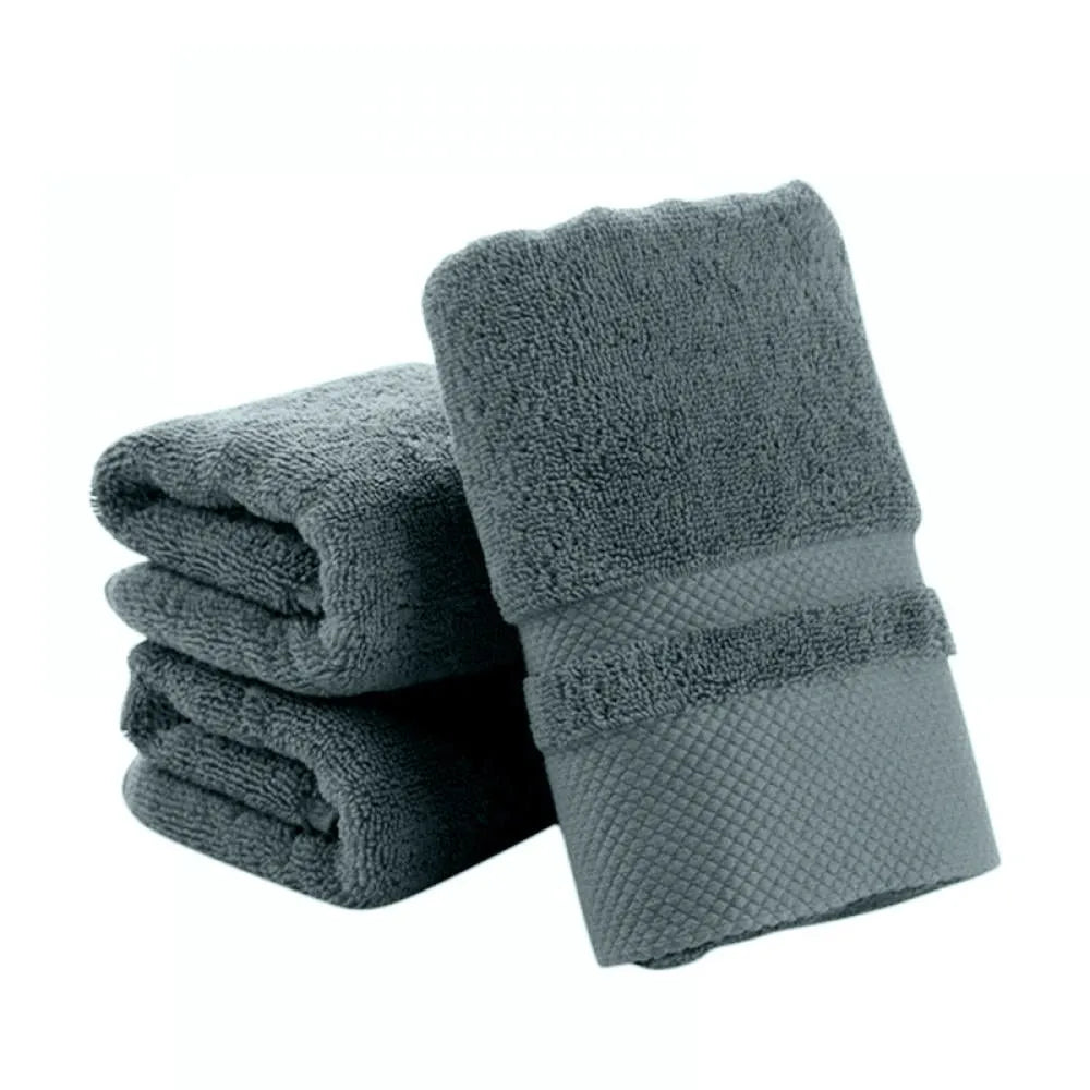 Cotton Hand Towel Thickening Soft Soft And Highly Absorption Towels for Bathroom Home Face And Hand Gym And Spa Towels Qme Dark Gray One Size