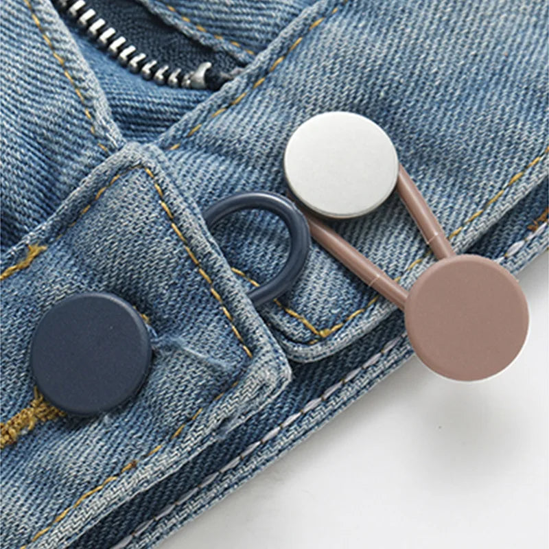 A 4/12PCS Flexible Waist Extenders for Jeans Pants Adjustable Pants Button Expanders Unisex No-Sew Instant Pant Waist Extenders Qme
