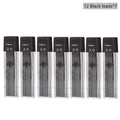 Mechanical Pencil Set 2.0 mm with 2B Black/Colors Lead Refill For Writing Sketching Art Drawing Painting School Automatic Pencil Qme 7 box black refills