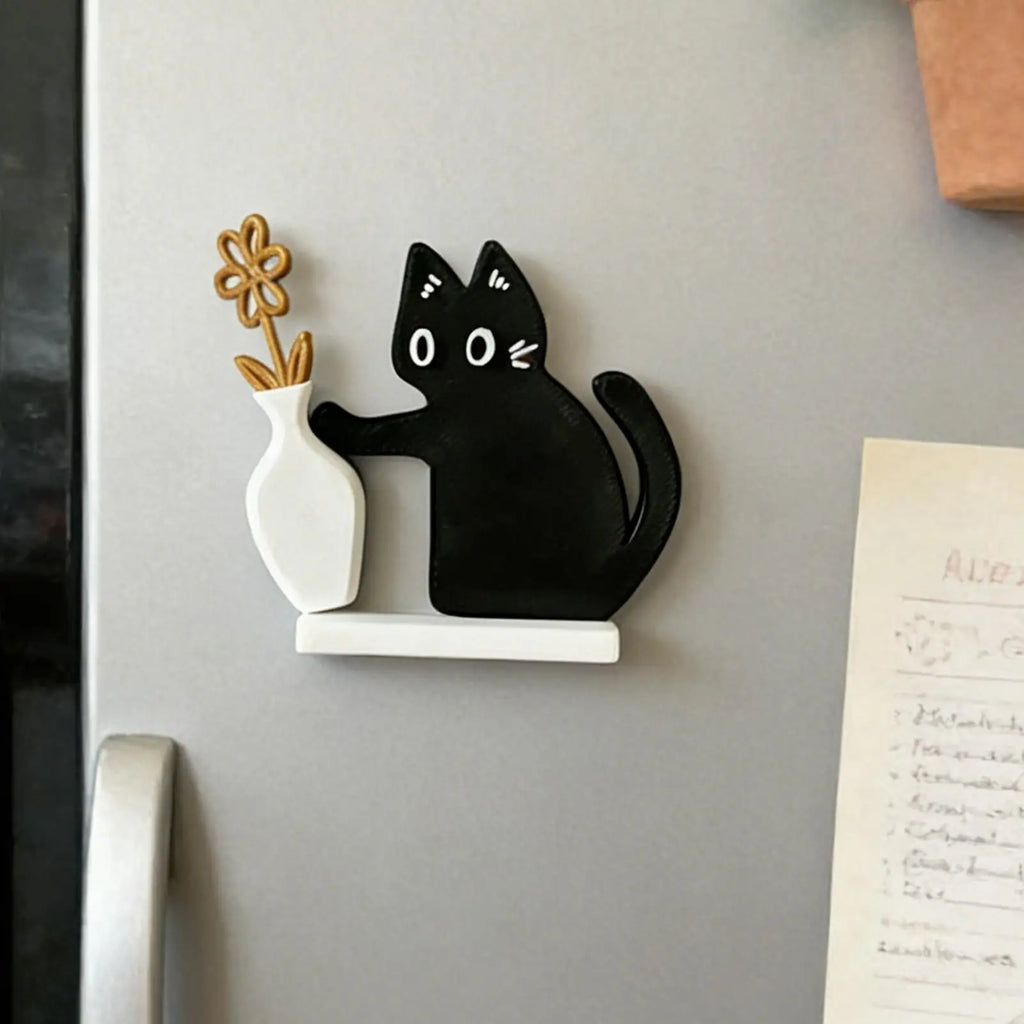 new Cat Whisker Holder Cute Magnetic Refrigerator Ornament Fridge Magnets Cat Whisker Holder For Maps Calendars Homes Kitchens Qme