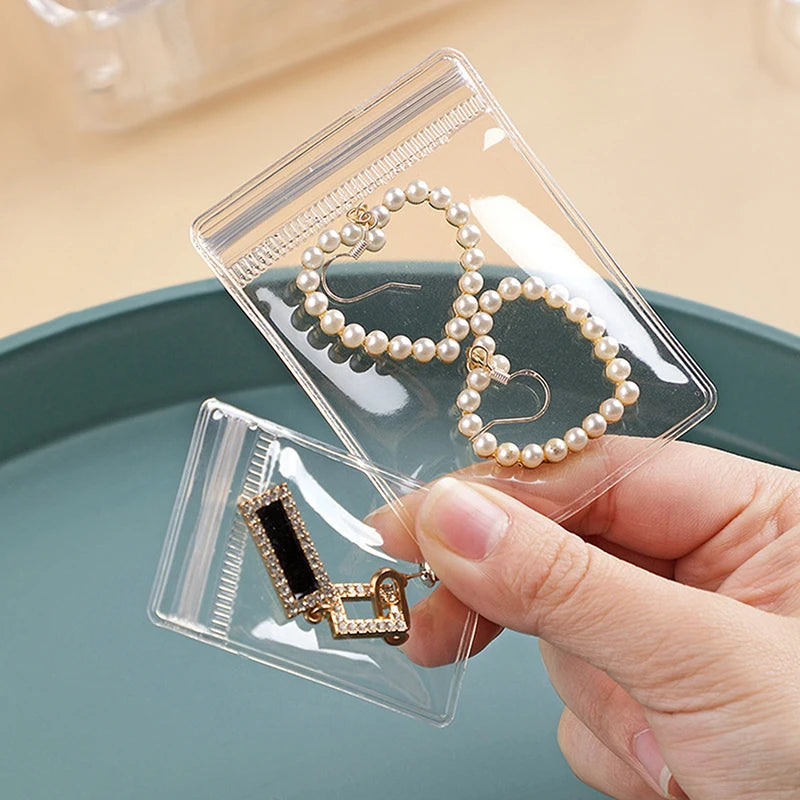 Storing Bracelets Rings Earrings Organizer Jewelry Small Self-sealing Qme