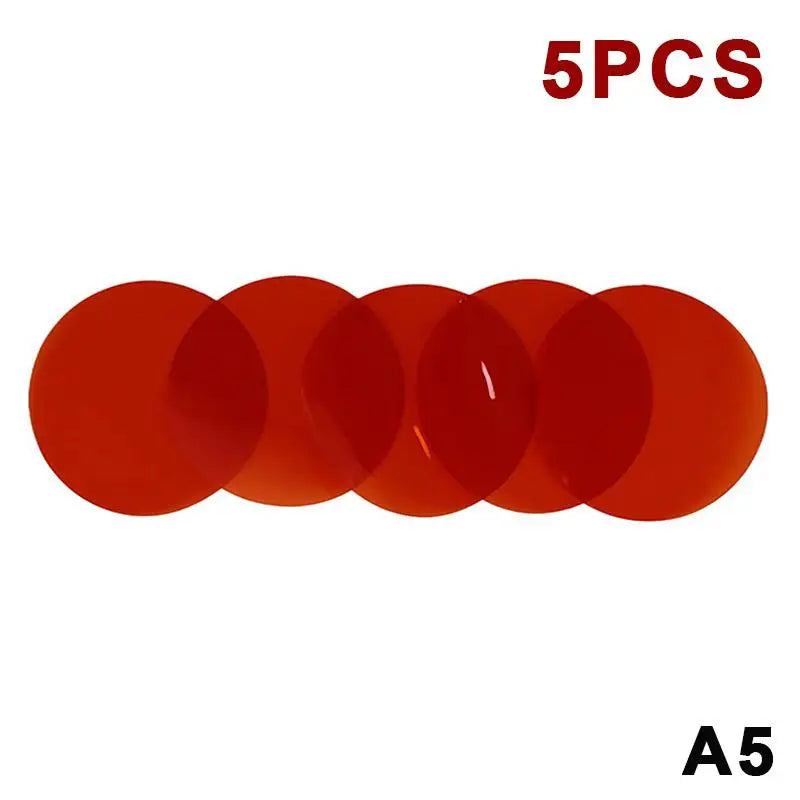 DIY Warm Light Film Stickers (74mm) Color Changing Sheets for Lamps Easy Apply Ambiance Decals for Bedroom & Party Decoration Qme A5