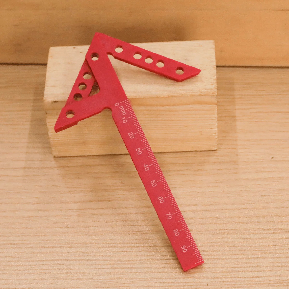 45/90 Degree Center Finder Measuring Ruler,Woodworking Angle Marking Tool,Carpenter Precision Scribe For Accurate Layout And DIY Qme