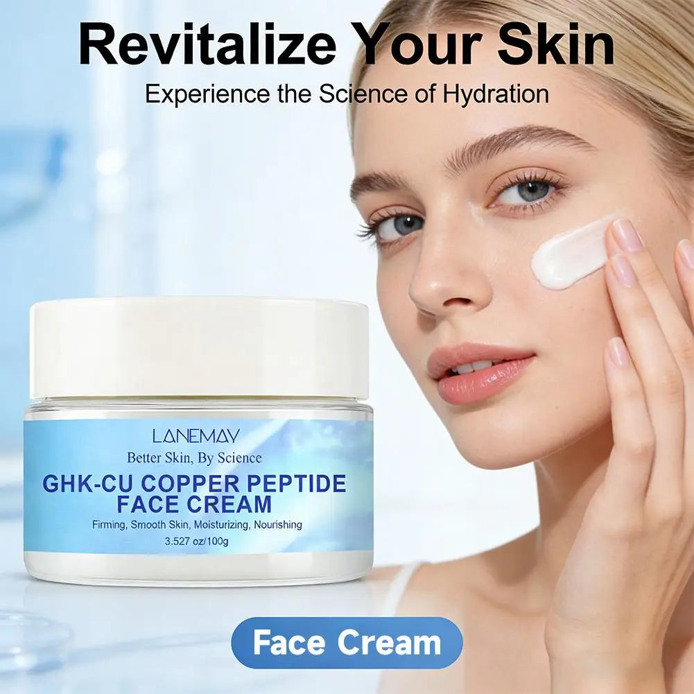 1/2PCS GHK-Cu Copper Peptide Face Cream, Skin Firming & Moisturizing Skincare, Deeply Nourishing For Smooth Skin Qme