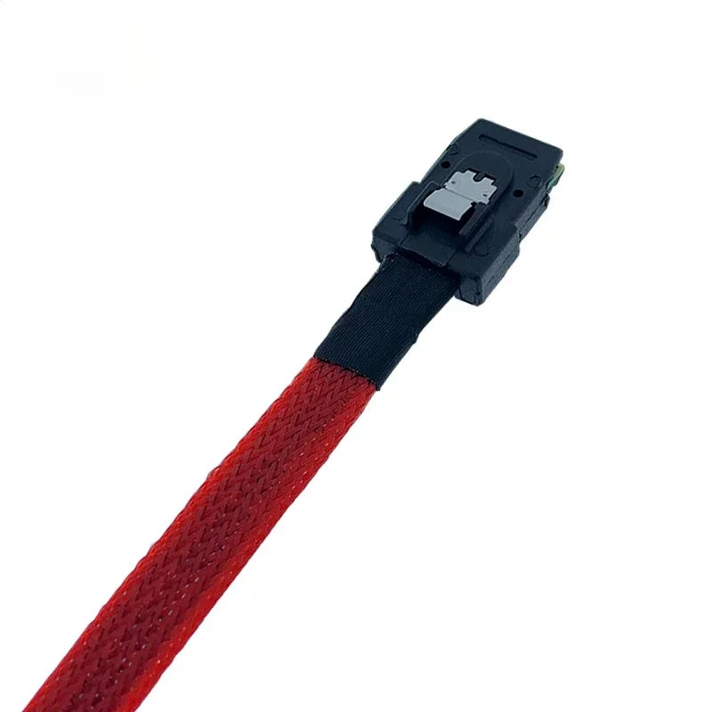 HD Mini SAS 12G SFF-8643 To 4 SATA Cable Adapter,Internal SFF 8643 Motherboard Controller To 4 SATA Hard Drive Converter Qme