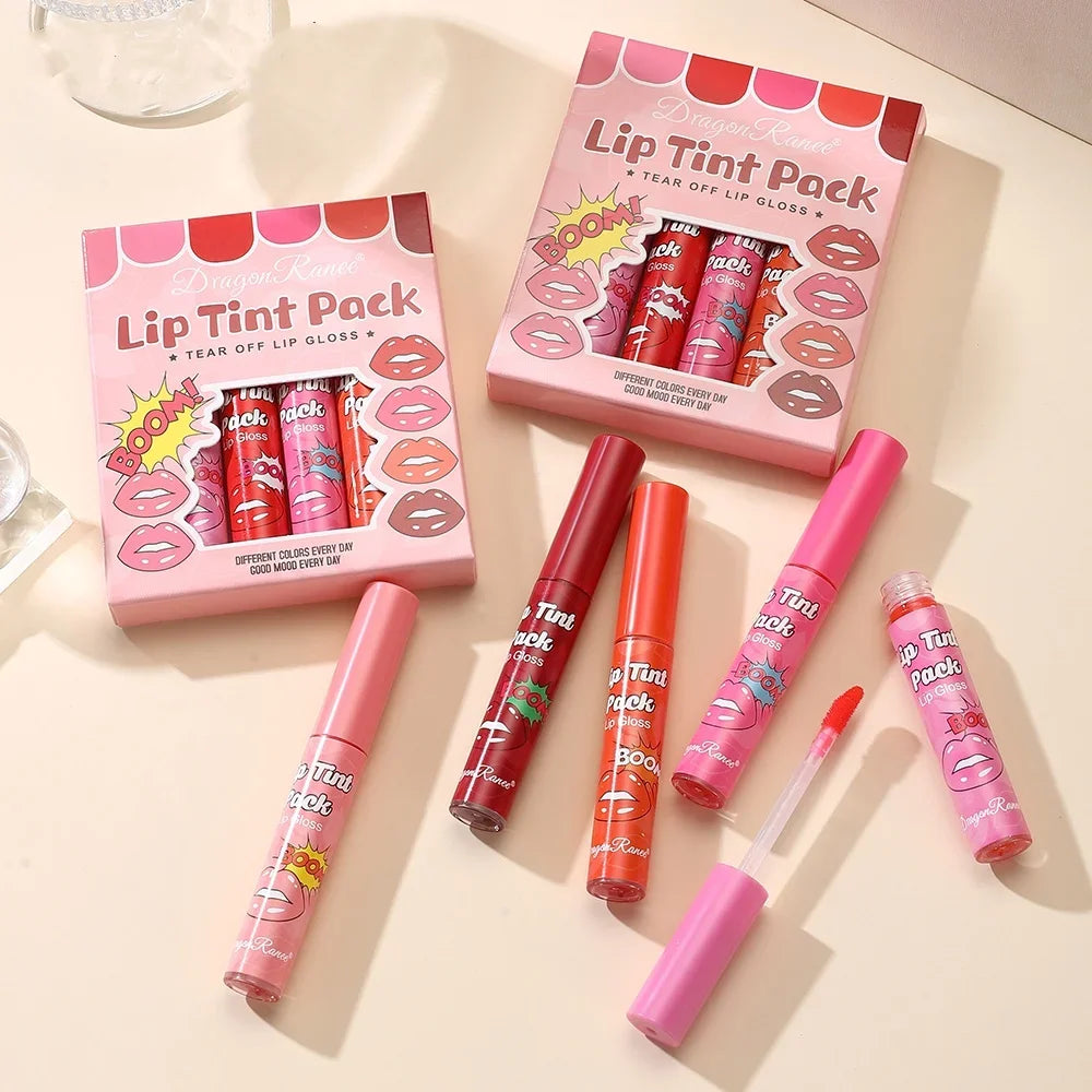 Tear Off Lipstick Moisturizing Film Waterproof Fast Case Qme