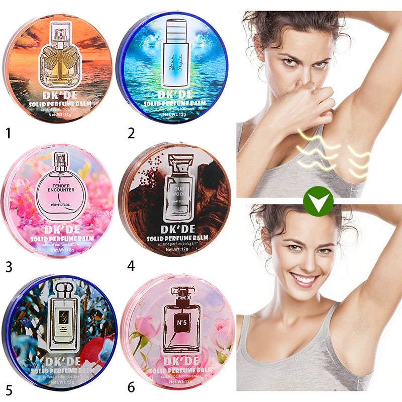 Women's Solid Perfume Cream Light Lasting Charm Fragrance Convenient Qme