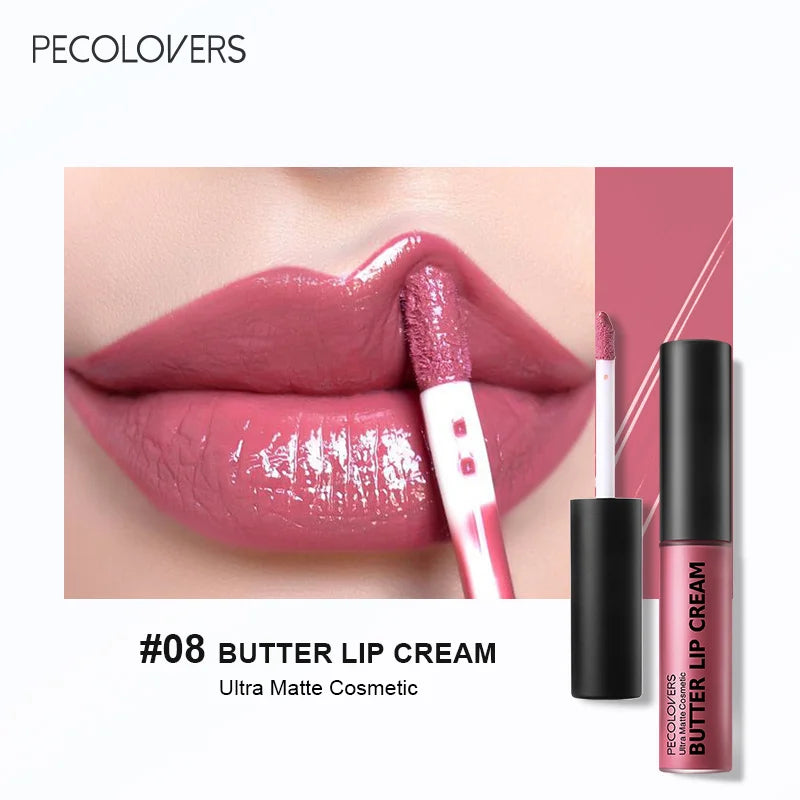Waterproof Mirror Pearlescent Lip Gloss Long Lasting Moisturizing Qme 08
