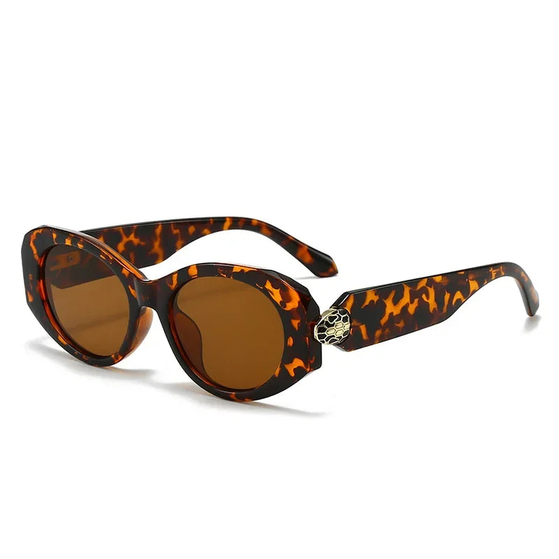 Irregular Y2K Cat Eye Sunglasses Women for Men Luxury Brand Designer Vintage Sun Glasses Sexy Ladies Shades UV400 Qme 06