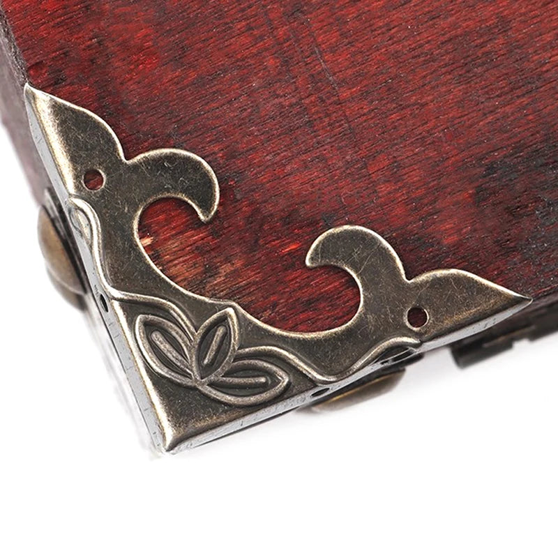 Antique Corner Bracket Scrapbook Albums Jewelry Wooden Box Decorative Qme