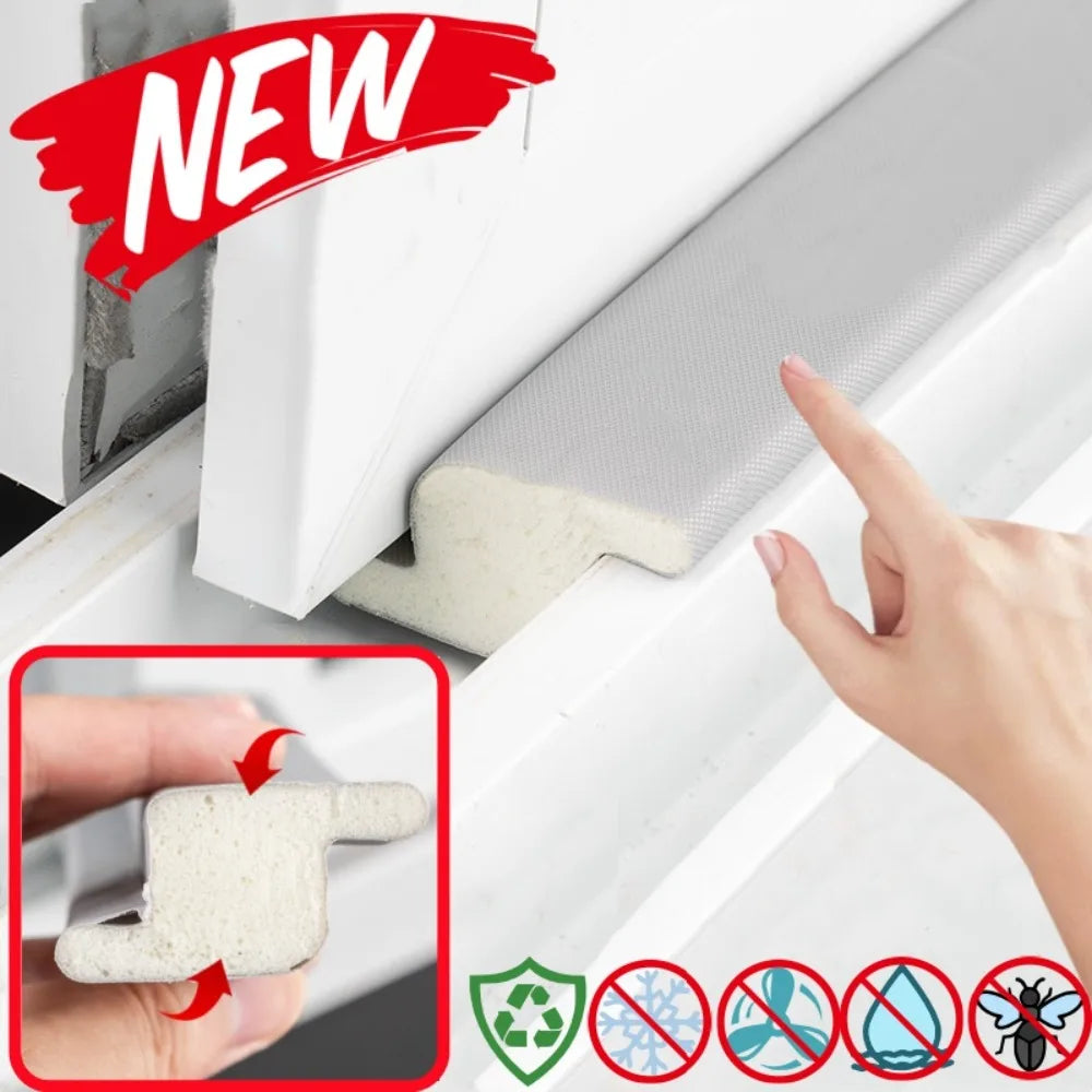 Z-shaped Window Sealing Strip Steel Window Windproof Soundproof Strip Door Sealing Gap Insect Proof Acoustic Foam Filling Strip Qme