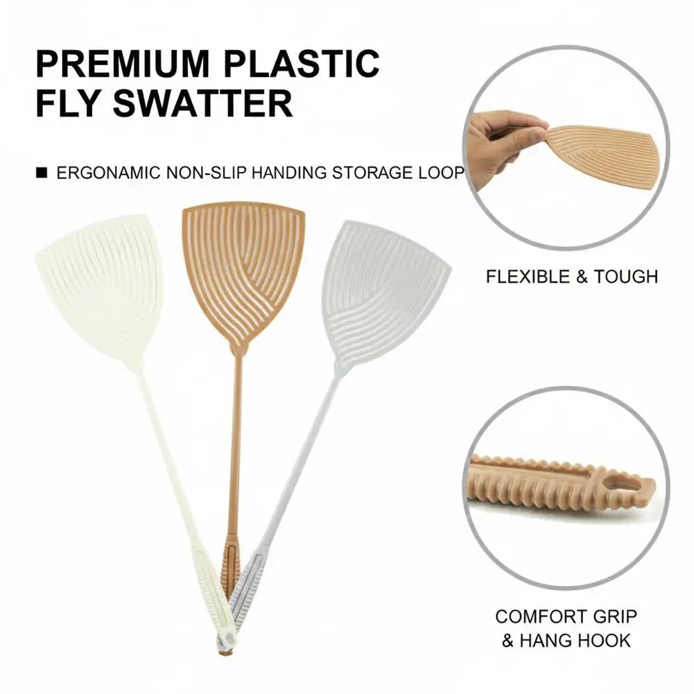 Long Handle Fly Swatter Indoor Outdoor Use Mosquito Pest Control Qme