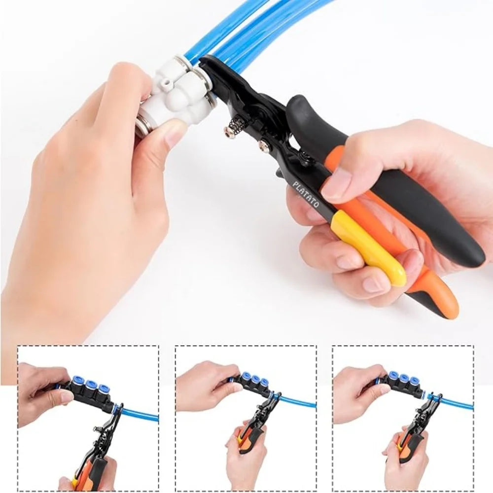 Press Type Air Tube Pliers Pneumatic Air Pipe Connector Quick Disconnect Disassembly Tool Industrial Maintenance Crimping Tool Qme
