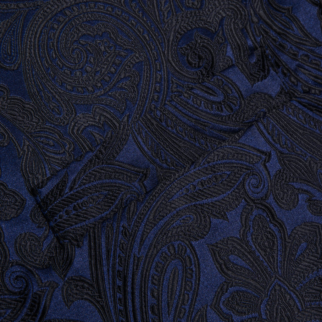 Men's Formal Jacquard Floral Vest Tie 2 Choices Ideal Banquets Garden Qme
