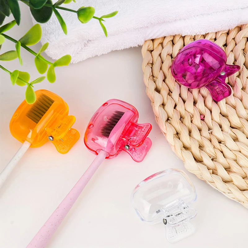 Toothbrush Head Covers Travel Portable Protector Cap Brush Pod Case Qme