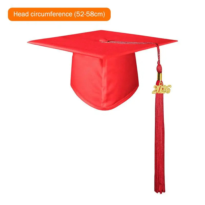 2026 Graduation Cap Headwear Tassel School Bachelor Degree Unisex