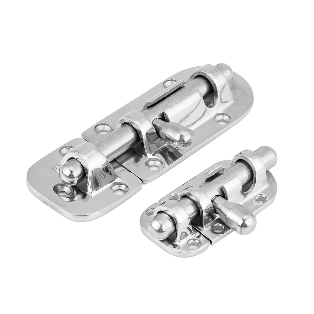 Marine Grade 316 Stainless Steel Slide Barrel Bolt 60/110mm Rustproof Door Latch Lock for Boat Yacht RV Home Hardware Qme