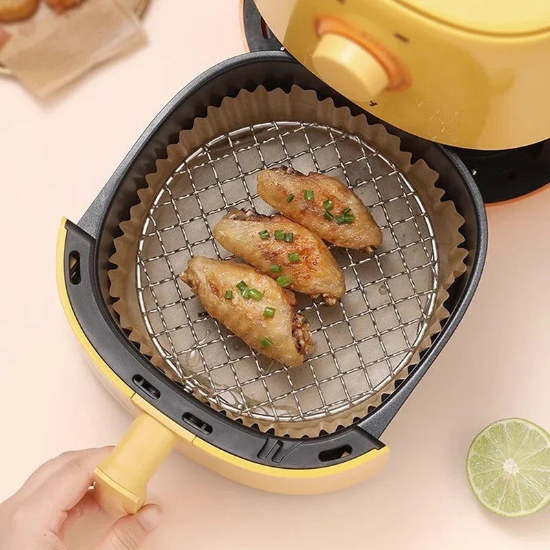 Round Air Fryer Rack Legs Stackable Grid Grilling Stainless Steel Qme